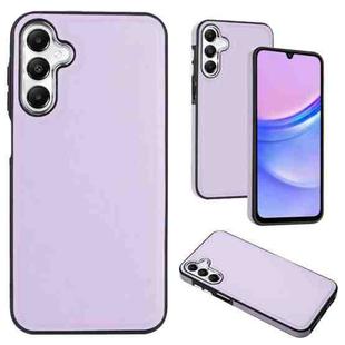 For Samsung Galaxy A15 Leather Texture Full Coverage Phone Case(Purple)