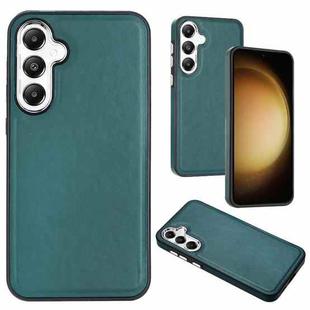 For Samsung Galaxy S24+ 5G Leather Texture Full Coverage Phone Case(Green)