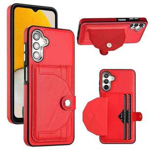 For Samsung Galaxy A14 4G / A14 5G Shockproof Leather Phone Case with Card Holder(Red)