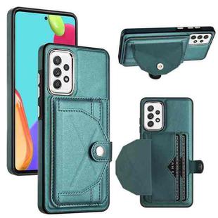 For Samsung Galaxy A53 5G Shockproof Leather Phone Case with Card Holder(Green)
