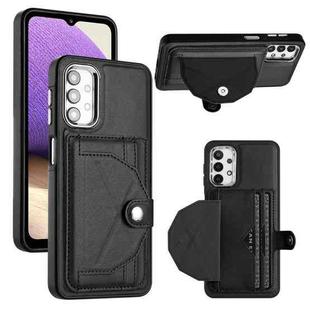 For Samsung Galaxy A13 4G Shockproof Leather Phone Case with Card Holder(Black)