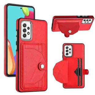 For Samsung Galaxy A72 4G / A72 5G Shockproof Leather Phone Case with Card Holder(Red)