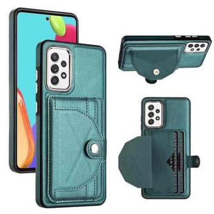For Samsung Galaxy A52 4G / A52 5G Shockproof Leather Phone Case with Card Holder(Green)