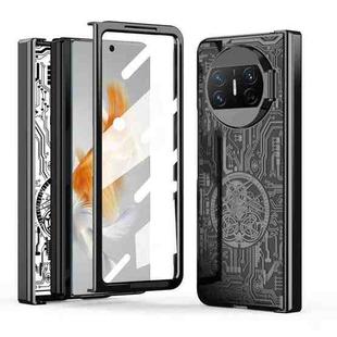 For Huawei Mate X3 Mechanical Legend Integrated Electroplating All-inclusive Phone Case(Black)