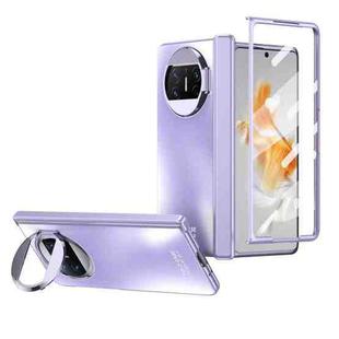 For Huawei Mate X3 Integrated Sub-plating Frame PC Phone Case(Purple)