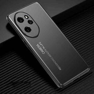 For Honor 100 Pro Frosted Metal Phone Case(Black)