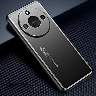 For Honor X60 Frosted Metal Phone Case(Black)