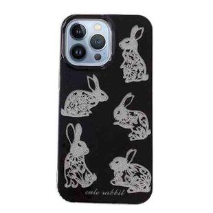 For iPhone 13 Pro Max PC + TPU Dual-side Laminating IMD Phone Case(Black)