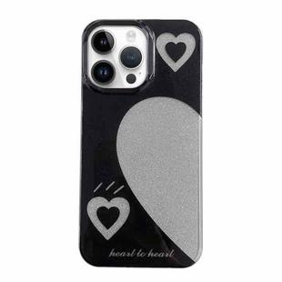 For iPhone 14 Pro PC + TPU Dual-side Laminating IMD Phone Case(Black)