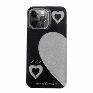 For iPhone 12 Pro PC + TPU Dual-side Laminating IMD Phone Case(Black)