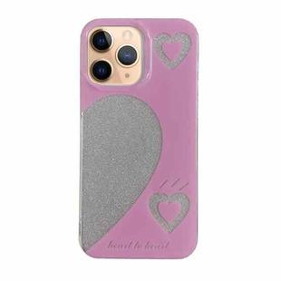 For iPhone 11 Pro Max PC + TPU Dual-side Laminating IMD Phone Case(Pink)