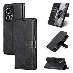 For Honor 90 GT AZNS Sheepskin Texture Flip Leather Phone Case(Black)