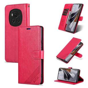 For Honor Magic6 AZNS Sheepskin Texture Flip Leather Phone Case(Red)