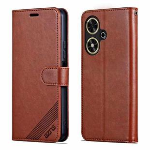 For Honor Play 50 / 50m 5G AZNS Sheepskin Texture Flip Leather Phone Case(Brown)