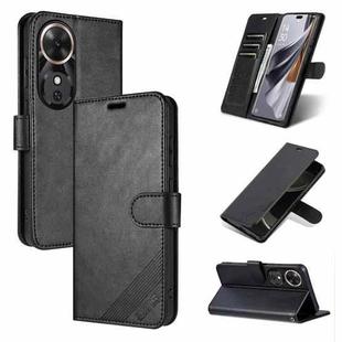 For Honor Play 60 AZNS Sheepskin Texture Flip Leather Phone Case(Black)