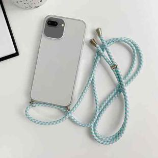 For iPhone 8 Plus / 7 Plus Thicken Colorful TPU Phone Case with Braided Lanyard(Transparent)