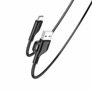 YESIDO CA105 1.2m 2.4A USB to USB-C / Type-C Charging Data Cable with Hook(Black)