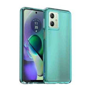 For Motorola Moto G54 Global Candy Series TPU Phone Case(Transparent Blue)