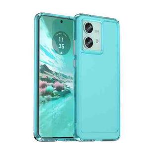 For Motorola Edge 40 Neo Candy Series TPU Phone Case(Transparent Blue)