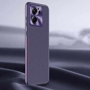 For Xiaomi Redmi K60 Ultra Litchi Texture Genuine Leather Phone Case(Purple)