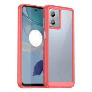 For Motorola Moto G53 5G Colorful Series Acrylic Hybrid TPU Phone Case(Red)