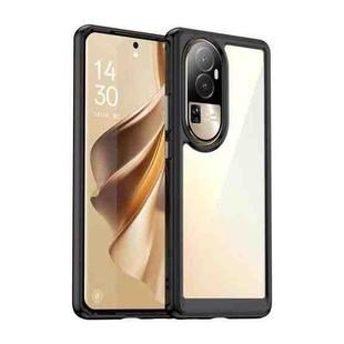 For OPPO Reno10 Pro Global Colorful Series Acrylic + TPU Phone Case(Black)
