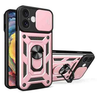 For iPhone 16 Sliding Camera Cover Design TPU+PC Phone Case(Rose Gold)