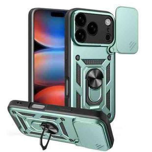 For iPhone 17 Pro Sliding Camera Cover Design TPU+PC Phone Case(Green)