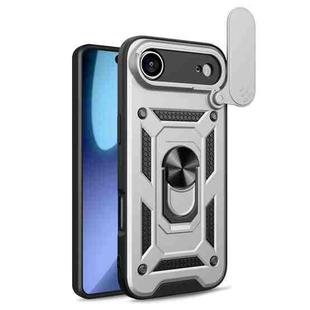 For iPhone 17 Air Sliding Camera Cover Design TPU+PC Phone Case(Silver)