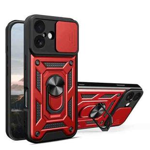 For iPhone 17 Sliding Camera Cover Design TPU+PC Phone Case(Red)
