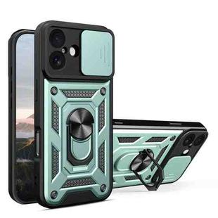 For iPhone 17 Sliding Camera Cover Design TPU+PC Phone Case(Green)
