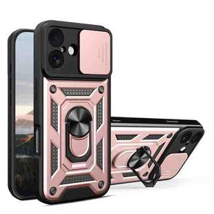 For iPhone 17 Sliding Camera Cover Design TPU+PC Phone Case(Rose Gold)