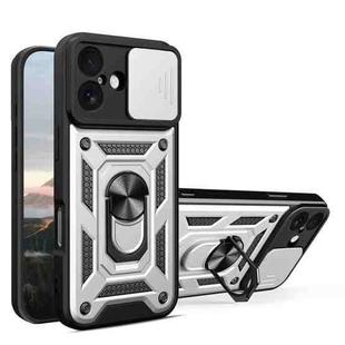 For iPhone 17 Sliding Camera Cover Design TPU+PC Phone Case(Silver)