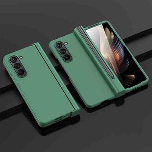 For Samsung Galaxy Z Fold5 Integrated Shockproof Phone Case with Pen Slot(Green)