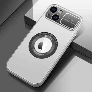 For iPhone 14 MagSafe Magnetic Skin Feel PC Phone Case(Silver Grey)