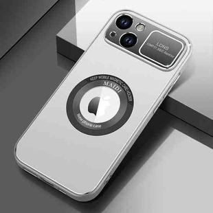 For iPhone 13 MagSafe Magnetic Skin Feel PC Phone Case(Silver Grey)