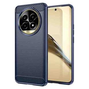 For Realme 13 Pro 5G Brushed Texture Carbon Fiber TPU Phone Case(Blue)