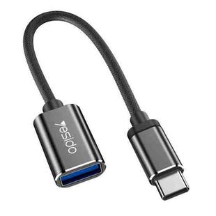 Yesido GS01 Type-C to USB 2.0 OTG Data Converter Cable(Black)