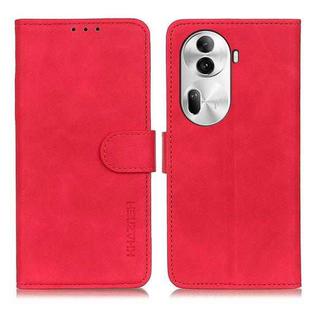 For OPPO Reno11 Pro 5G Global KHAZNEH Retro Texture Flip Leather Phone Case(Red)