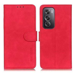 For OPPO Reno12 Pro 5G Global KHAZNEH Retro Texture Flip Leather Phone Case(Red)