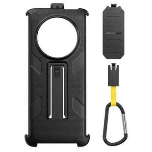 For Ulefone Armor 23 Ultra Ulefone Back Clip Phone Case with Carabiner(Black)