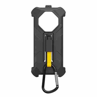 For Ulefone Armor X16 / X16 Pro Ulefone Back Clip Phone Case with Carabiner(Black)