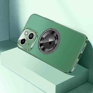 For iPhone 14 CD Texture MagSafe Magnetic Phone Case(Dark Green)