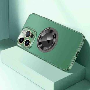 For iPhone 14 Pro CD Texture MagSafe Magnetic Phone Case(Dark Green)