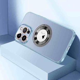 For iPhone 13 Pro Max CD Texture MagSafe Magnetic Phone Case(Sierra Blue)