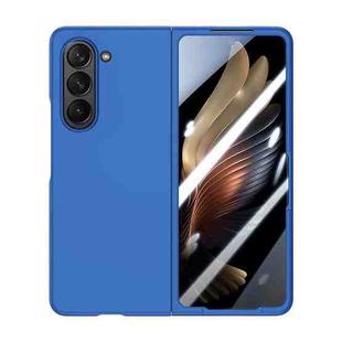 For Samsung Galaxy Z Fold5 Integrated PC Skin Feel Shockproof Phone Case(Blue)