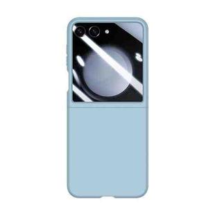 For Samsung Galaxy Z Flip5 Integrated PC Skin Feel Shockproof Phone Case(Sky Blue)