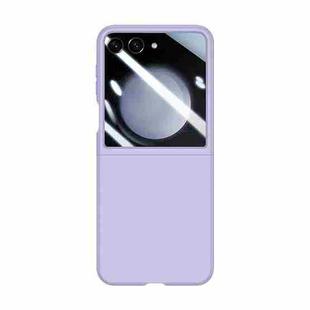 For Samsung Galaxy Z Flip5 Integrated PC Skin Feel Shockproof Phone Case(Purple)
