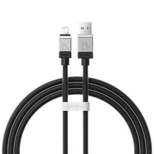 Baseus Cool Play Series 2.4A USB to 8 Pin Fast Charging Data Cable, Length:1m(Black)