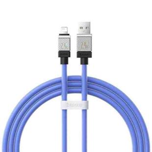 Baseus Cool Play Series 2.4A USB to 8 Pin Fast Charging Data Cable, Length:1m(Blue)